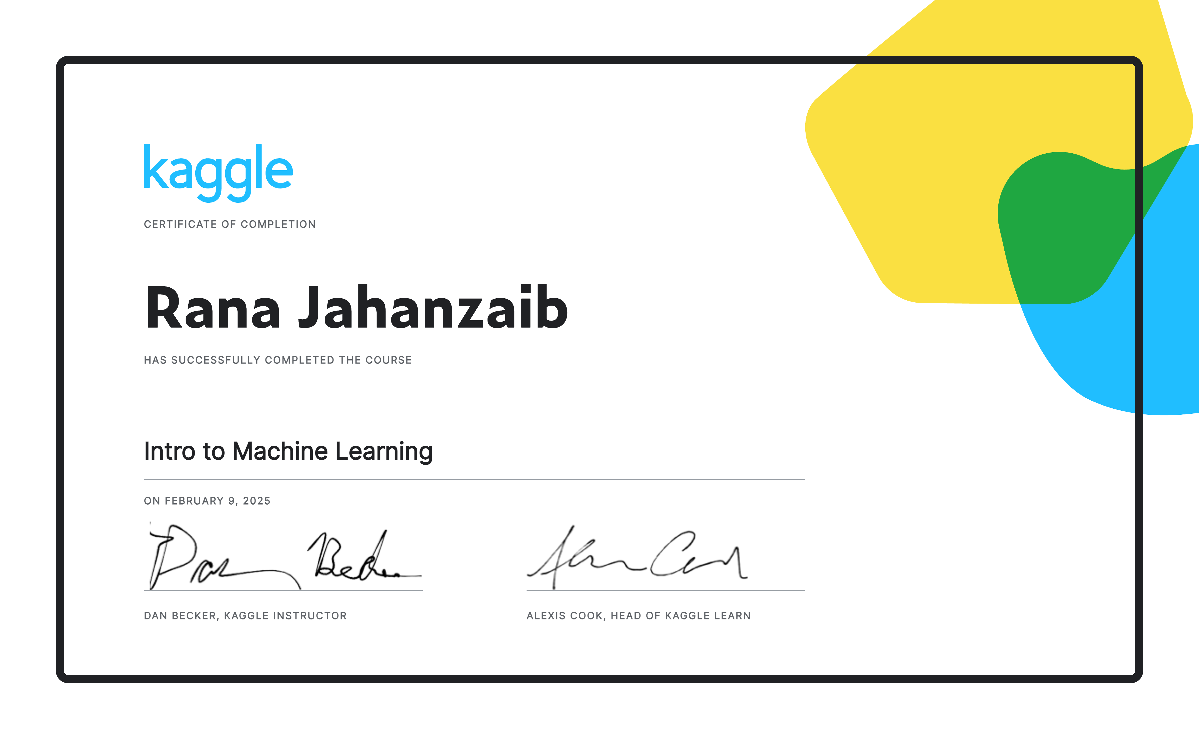Intro_to_Machine_Learning Certificate